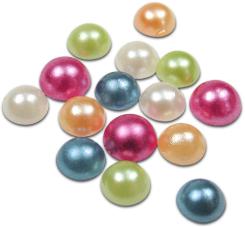 Wachshalbperlen Set in 8 Farben sort. 26g 