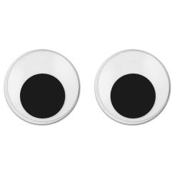 Wackelaugen rund zum Aufkleben 12 Augen ø12mm 12 Augen ø12mm