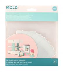 We R Memory Keepers - 6 Kunststoffblätter für 3D Mold Press / Formenpresse 17x17cm 