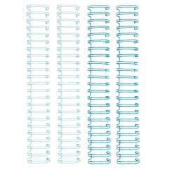 We R Memory Keepers Cinch Bindedraht 4Stk. a 30cm lang / 1,00inch=2,54cm Blau Blau