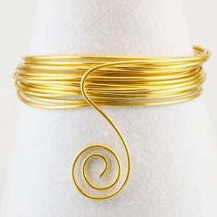 Wire&Wire Lackierter Metalldraht Ø0,45mm - 22m Gold Gold