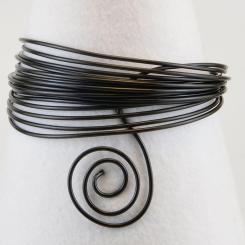 Wire&Wire Lackierter Metalldraht Ø0,45mm - 22m Schwarz Schwarz