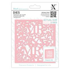 Docrafts Xcut Stanzschablone (2 tlg.) -  Mr & Mrs 
