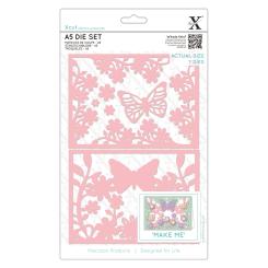 Docrafts Xcut Stanzschablone (7 tlg.) - Schmetterlinge Wildlebend 