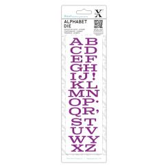 Docrafts Xcut Stanzschablone (1 tlg.) - Alphabet Mittelwesten 