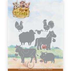 Stanzschablone - Yvonne Creations - Farm Friends - Farm Tiere 