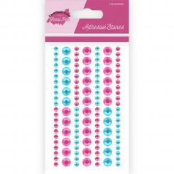 Yvonne Creations Acryl Strass-Steine Selbstklebend - Floral Pink - 124 Stck. 