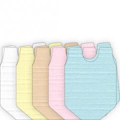 Yvonne Creations - Welcome Baby- Figuren Karten - Set mit 15 Karten - 250gr - Lätzchen 