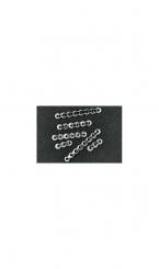 Zwischenstück silber 10-20-27mm /24 Stk. 