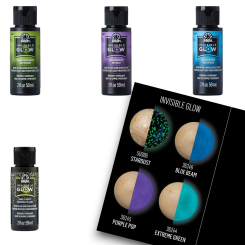 Plaid Folkart - Invisible Glow in the Dark Nachtleucht Farbe - 59ml 