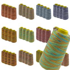 Overlockgarn Nähgarn Multicolor 40/2 - 4 Rollen je 2700m 