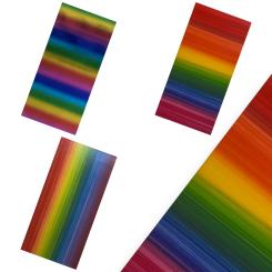 Sandras-Bastelladen - Regenbogen - Kerzen Verzierwachsplatte - 200 x 100 x 0,5mm 