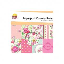 cArt-Us Karton Paper pad country rose 15,2x15,2cm/ 24 Bögen 