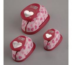 efco Design Stanzer Set Herz ~1,6 cm / 2,5 cm / 3,8 cm 