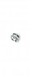 rhodinierter Ring mit Swarovski-Similis Gr.6 'enspricht gr.16 