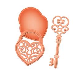 Spellbinders Stanz- & Prägeschablone D-Lites Love Locket 3tlg 