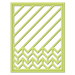 Spellbinders Stanz- und Prägeschablone Shapeabilities Card Fronts / Diagonal Chevron 2 Stanzer 