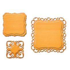 Spellbinders Stanz- und Prägeschablone D-Lites Fancy Label Tags Two 3 Stanzer 