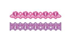 Spellbinders 2 Borden Stanzplatten Borderabilities Kaleidoscope 