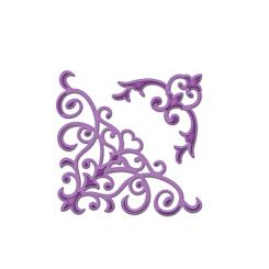 Spellbinders Stanz- & Prägeschablone D-Lites Corner Flourish 2 Stanzer 