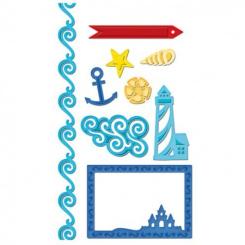 Spellbinders Samantha Walker Antique Frame and Accents 7 Stanzer 