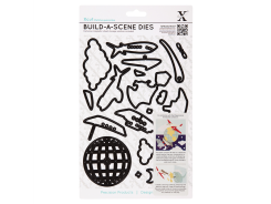 Docrafts Xcut Build A Scene Stanzschablonen (19tlg) - Kinetisch Um Die Welt Herum 