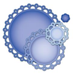 Spellbinders Nestabilities Stanz- & Prägeschablone Picot Edge Circles 4 Stanzer 