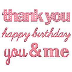 Spellbinders In'spire Stanz- & Prägeschablone  Celebration 3 Stanzer 