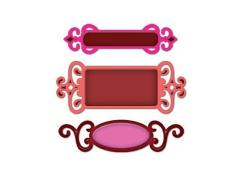 Spellbinders Shapeabilities Stanz- & Prägeschablone Fancy Tags 3 Stanzer 