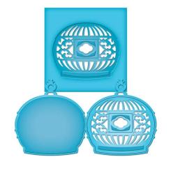 Spellbinders Stanz- & Prägeschablone D-Lites Bird Cage One 2tlg. 