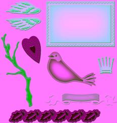 Spellbinders Stanz- & Prägeschablone Donna Salazar Mix'd Media Elements 9 Stanzer 