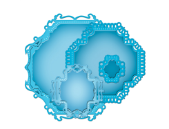 Spellbinders Nestabilities Stanz- & Prägeschablone Decorative Labels Twenty Seven 4 Stanzer 