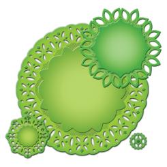 Spellbinders Nestabilities Stanz- & Prägeschablone Decorative Delightsful Circles 4 Stanzer 