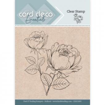 Card Deco Essentials Clearstempel  - Rose 