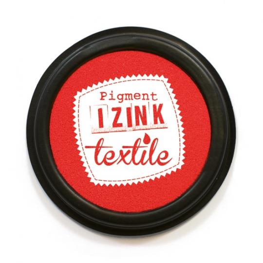 Aladine IZINK Pigment Stempelkissen - Textil Santal / Rot