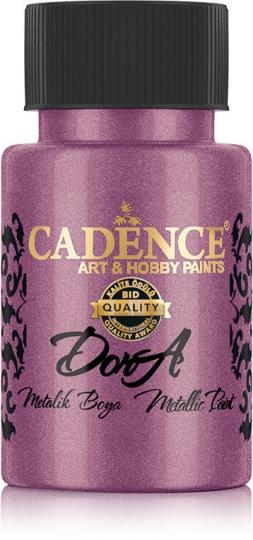 Cadence - Metallic Acrylfarbe - Dora - 50ml Alpenveilchen Rosa