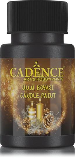Cadence Kerzenfarbe - Wachsfarbe 50ml Metallic Schwarz Metallic Schwarz