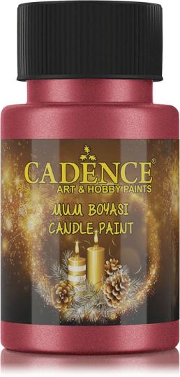 Cadence Kerzenfarbe - Wachsfarbe 50ml Metallic Rot Metallic Rot