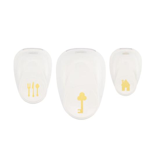 Vaessen Creative Motivstanzer 3er Set Neues Zuhause 13 x 16 - 30 x 36mm 