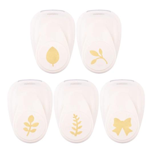 Vaessen Creative Motivstanzer 5er Set Kranz - Medium 
