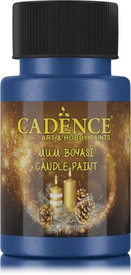 Cadence Kerzenfarbe - Wachsfarbe 50ml Metallic Saxblau Metallic Saxblau