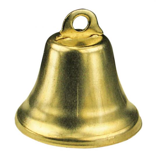 Metall - Glöckchen gold, vermessingt mit losem Klöppel ø ca.9 mm, 10 Stück