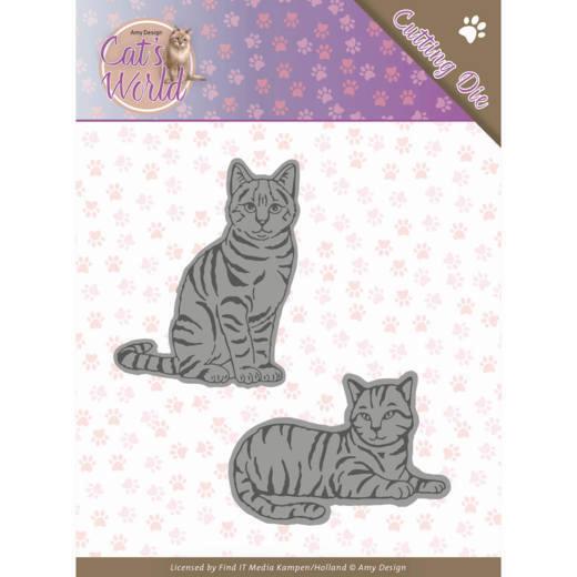 Stanzschablone - Amy Design - Cats World - Süße Katzen 