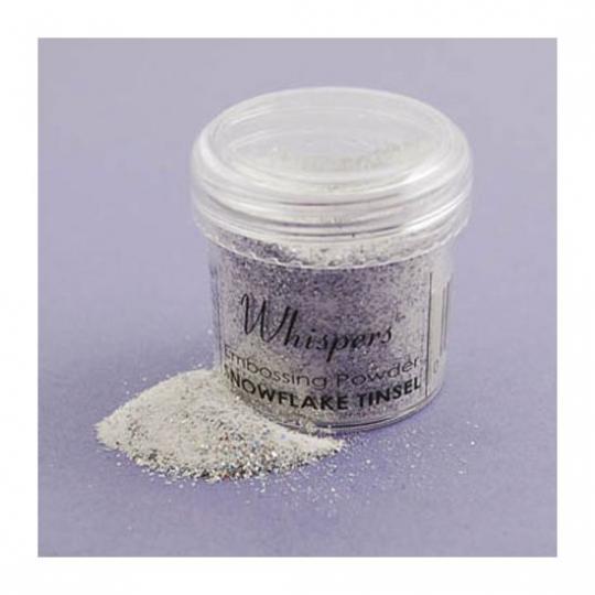 Whispers Embossing Pulver 28g Snowflake Tinsel