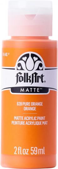 Plaid Folkart - Matte Premium Acrylfarbe - 59ml Pure Orange / Reines Orange
