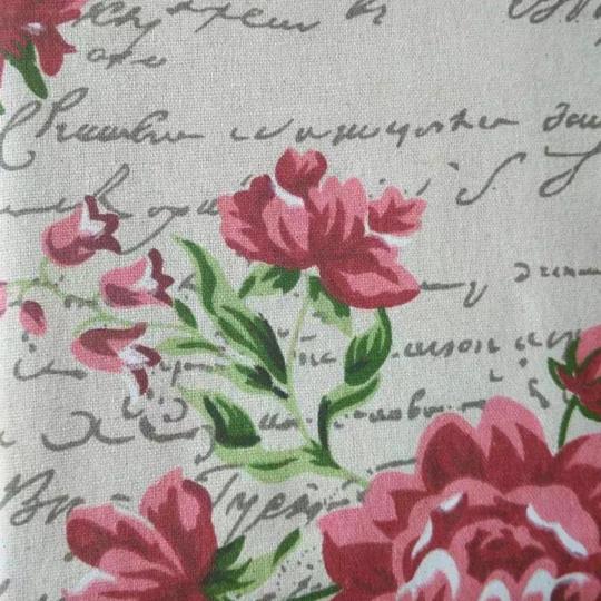 Baumwollstoff Webware bedruckt "Vintage" 50x70cm Blumen