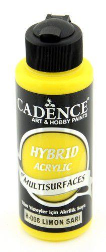 Cadence - Hybrid-Multi-Surface Satin Acrylfarbe - 120ml Zitronengelb
