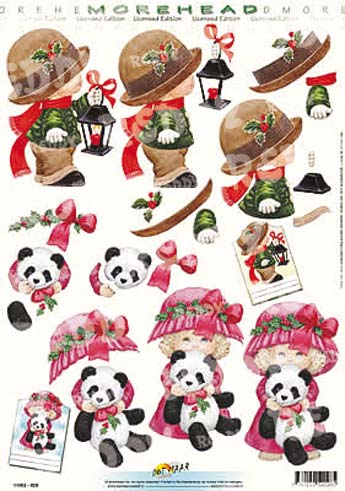 3D Bogen Moreheads Pandabär 