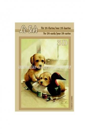 3D-Mini-Pocket-Buch, 12x8 cm, "Hund & Katze" 