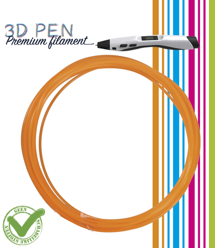 3D Pen Premium Filament PLA 5m ø1,75mm orange fluor orange fluor